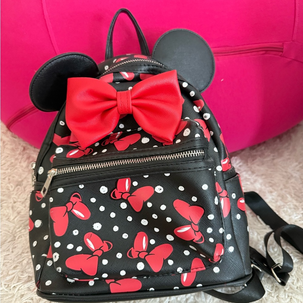 Kids new Black and Red Bow Backpack